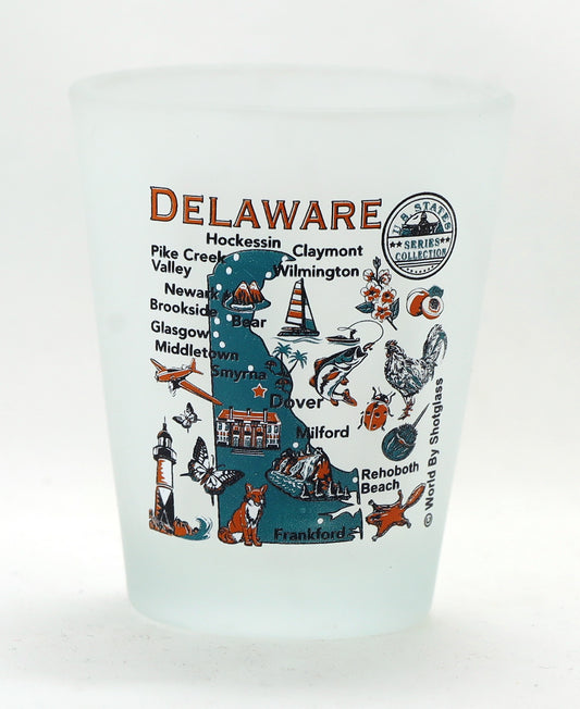 Delaware US States Series Collection Shot Glass
