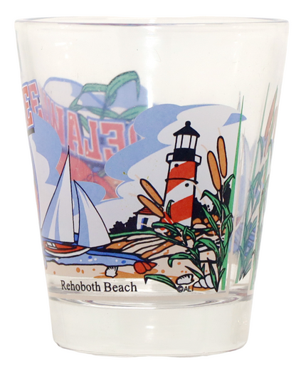 Delaware 3 View Shot Glass