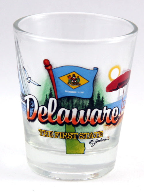 Delaware First State Elements Shot Glass