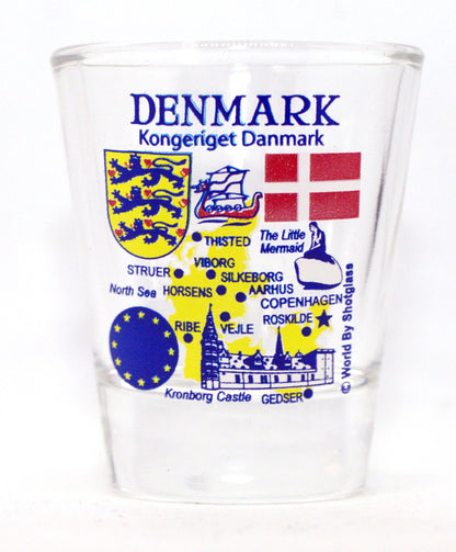 Denmark Souvenir Boxed Shot Glass Set (Set of 2)