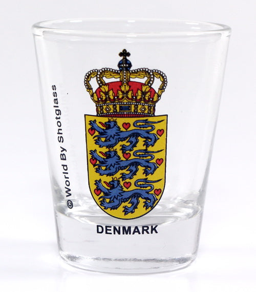 Denmark Coat Of Arms Shot Glass