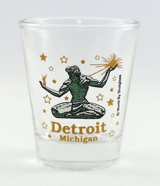 Detroit Michigan The Spirit Of Detroit Shot Glass