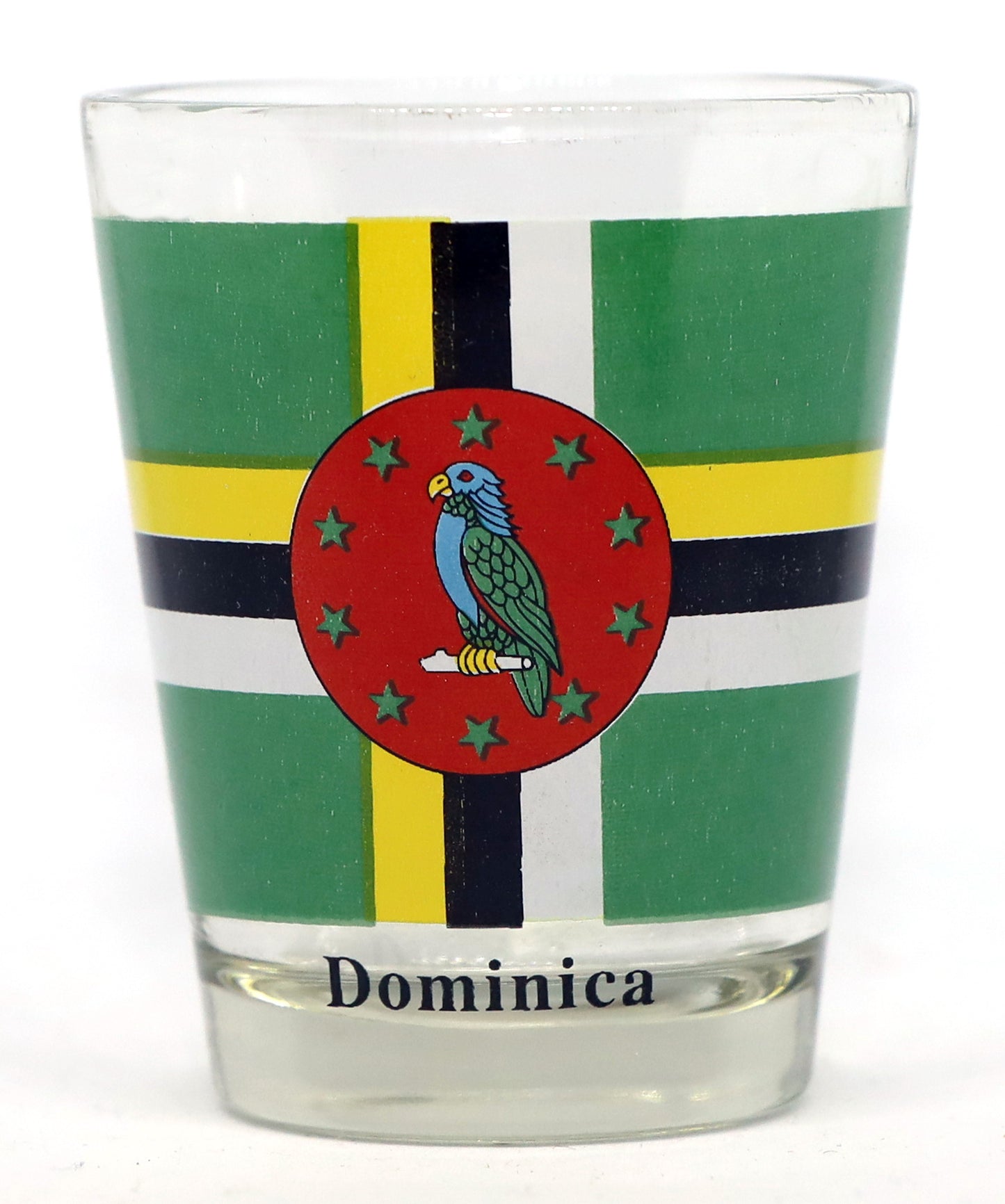 Dominica Flag Shot Glass