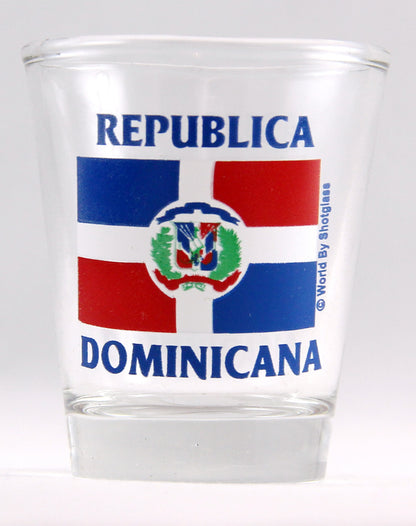 Dominican Republic Caribbean Shot Glass Boxed Set (Set of 2)