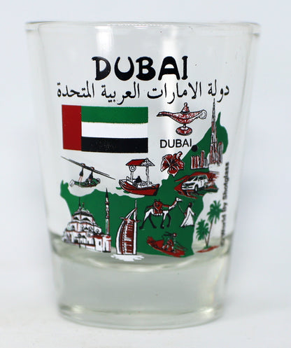 United Arab Emirates Dubai Souvenir Boxed Shot Glass Set (Set of 2)