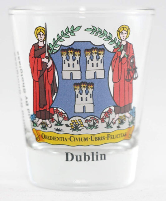 Dublin Ireland Coat Of Arms Shot Glass