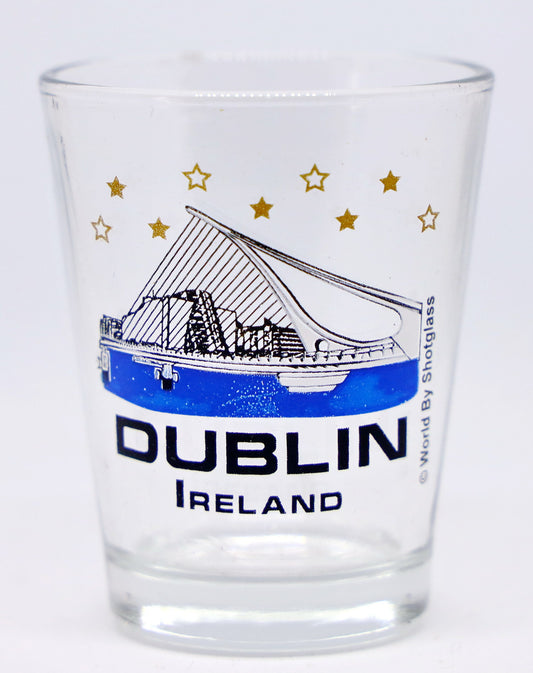 Dublin Ireland The Samuel Beckett Bridge Shot Glass