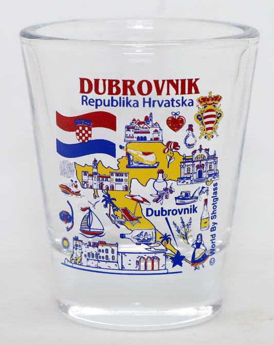 Dubrovnik Croatia Great Croatian Cities Collection Shot Glass