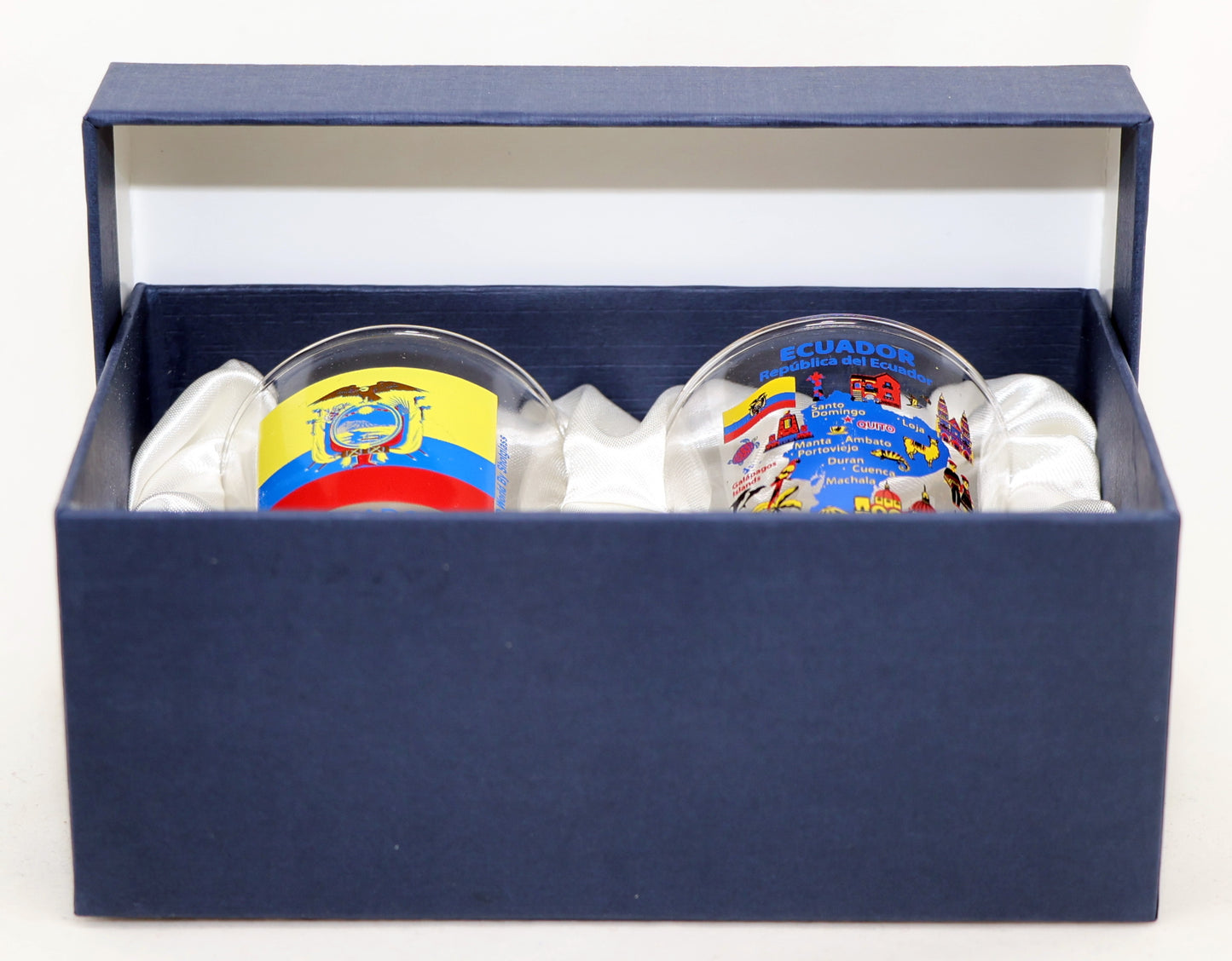 Ecuador Souvenir Boxed Shot Glass Set (Set of 2)