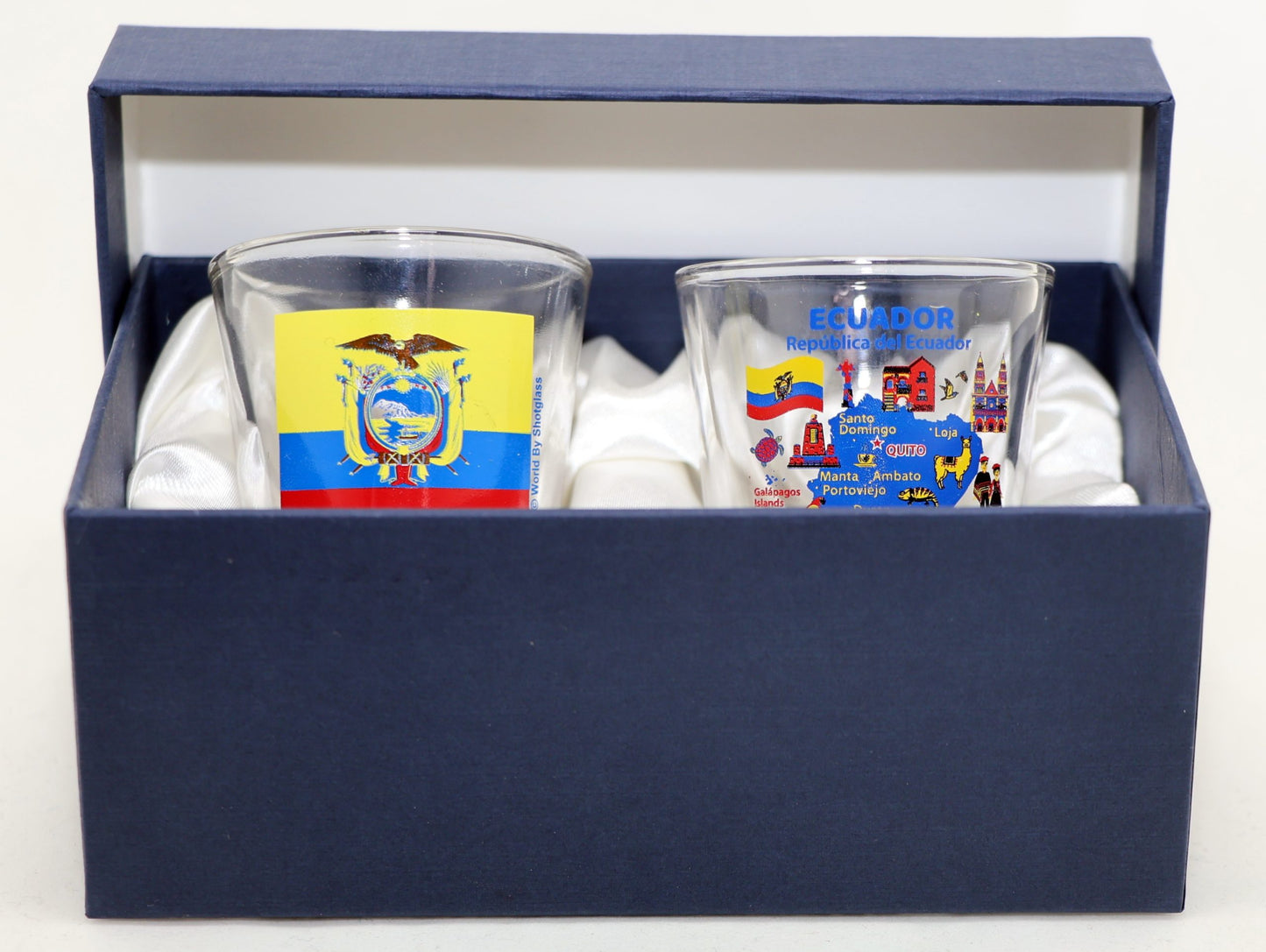 Ecuador Souvenir Boxed Shot Glass Set (Set of 2)