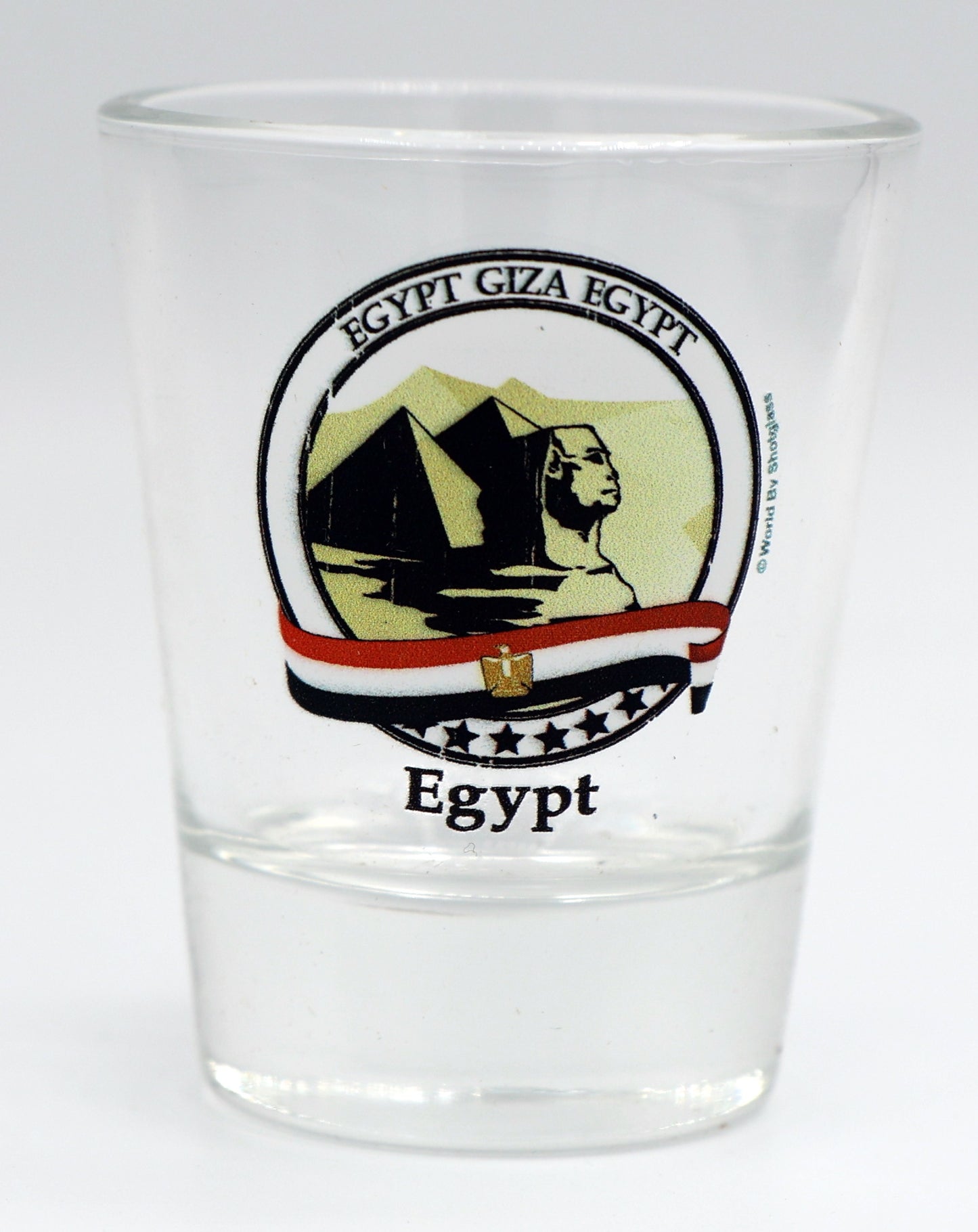 Egypt Giza Sphinx and Pyramids Shot Glass