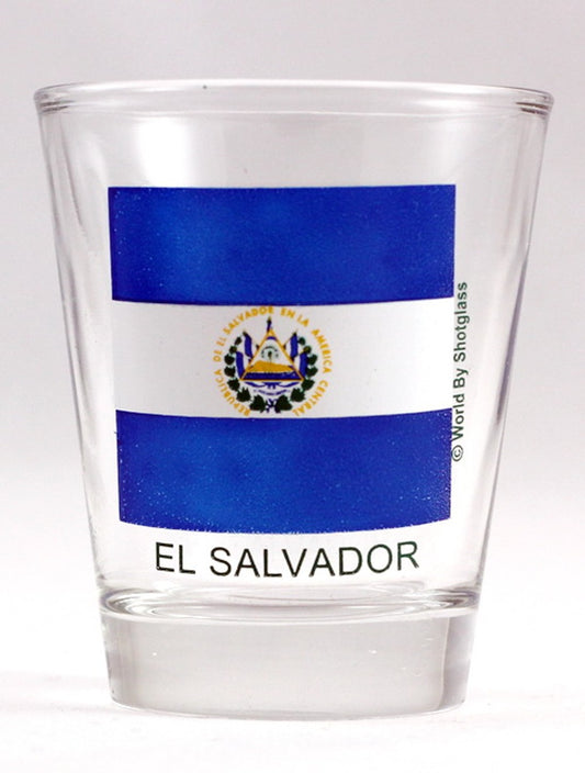 El Salvador Flag Shot Glass