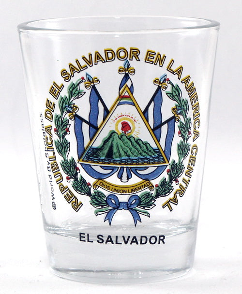 El Salvador Coat Of Arms Shot Glass