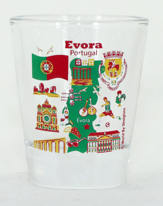 Evora Portugal Great Portuguese Cities Collection Shot Glass