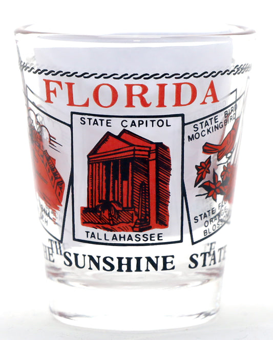 Florida Scenery Red Classic Design Shot Glass