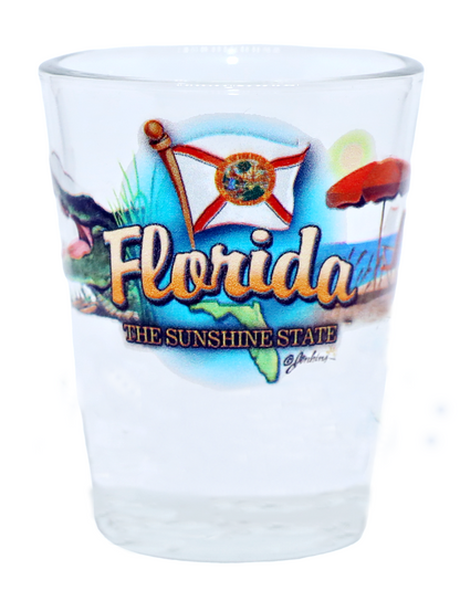 Florida United States USA Souvenir Boxed Shot Glass Set (Set of 6)