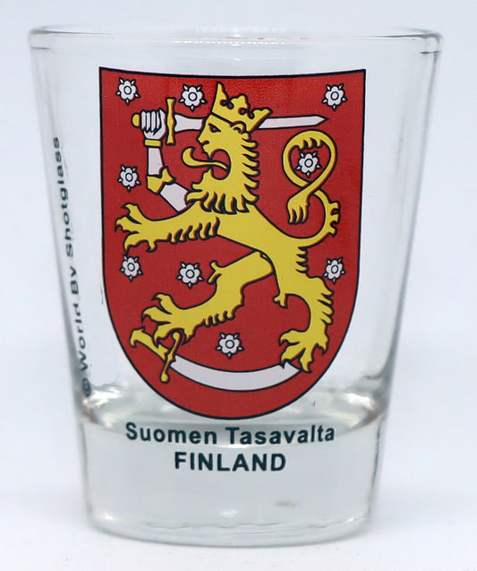 Finland Coat Of Arms Shot Glass