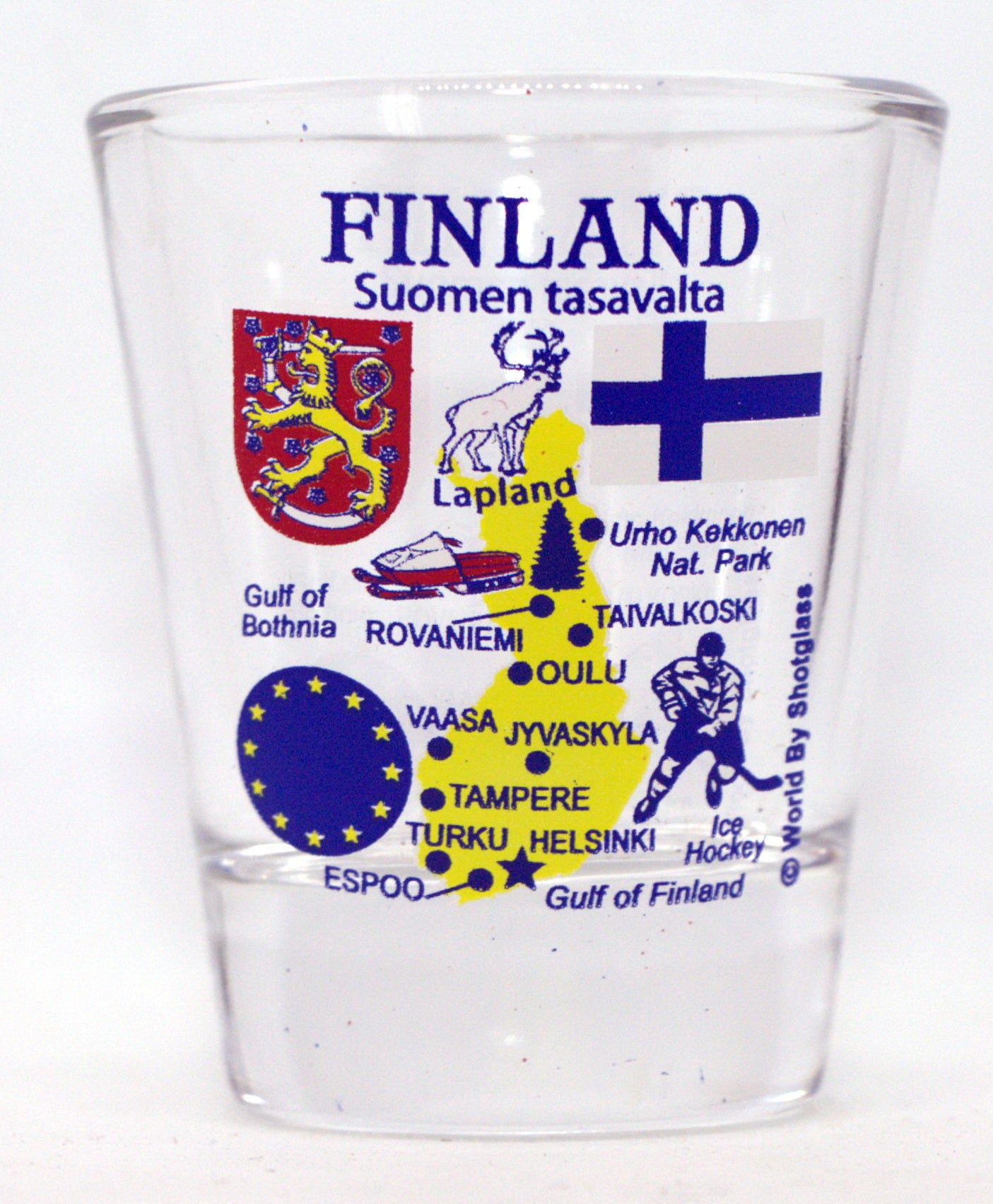 Finland EU Series Landmarks and Icons Shot Glass