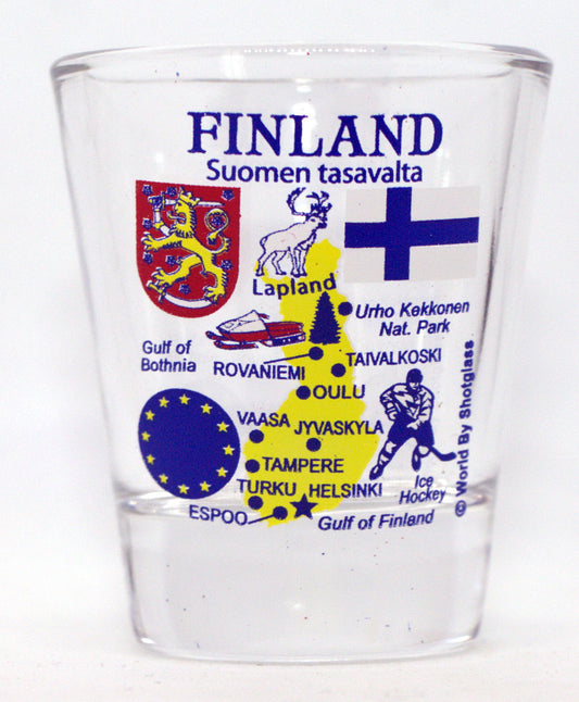 Finland EU Series Landmarks and Icons Shot Glass
