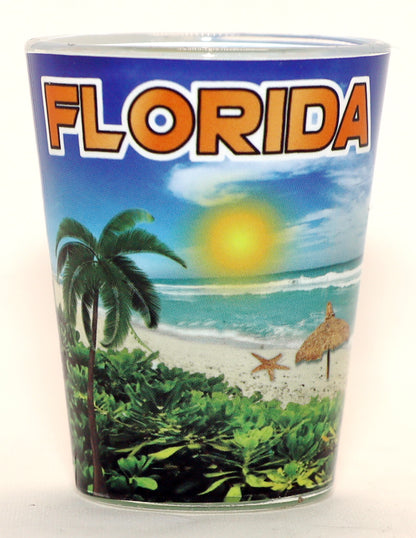 Florida Blue Beach Skyline Shot Glass