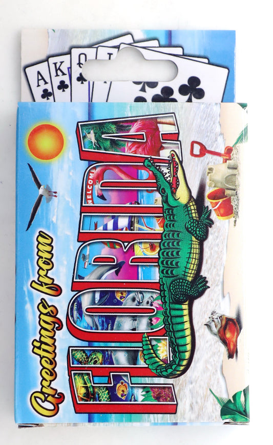 Florida Greetings Collectible Souvenir Playing Cards with Header
