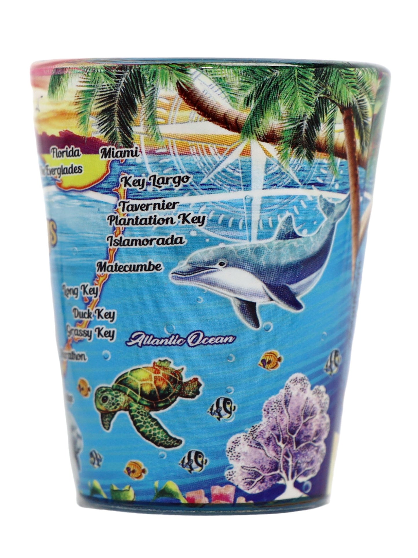 Florida Keys Scene In and Out Shot Glass