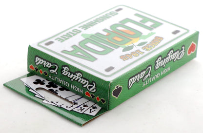 Florida License Plate Collectible Souvenir Playing Cards with Header