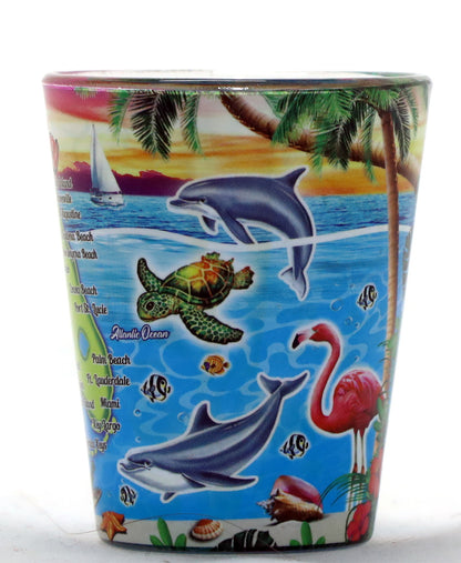 Florida Scene In and Out Shot Glass