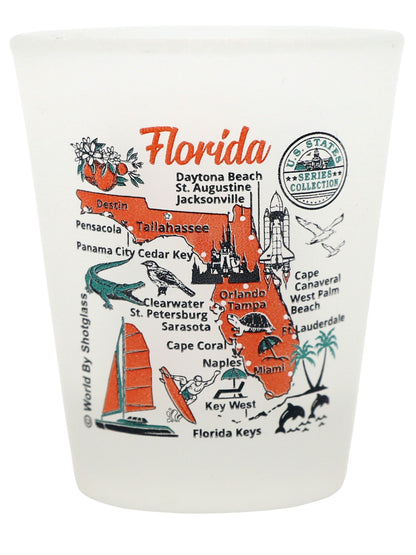 Florida United States USA Souvenir Boxed Shot Glass Set (Set of 6)