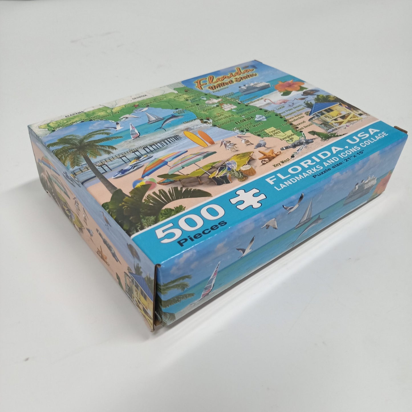 Florida Map Giant Game Puzzle 500 pcs