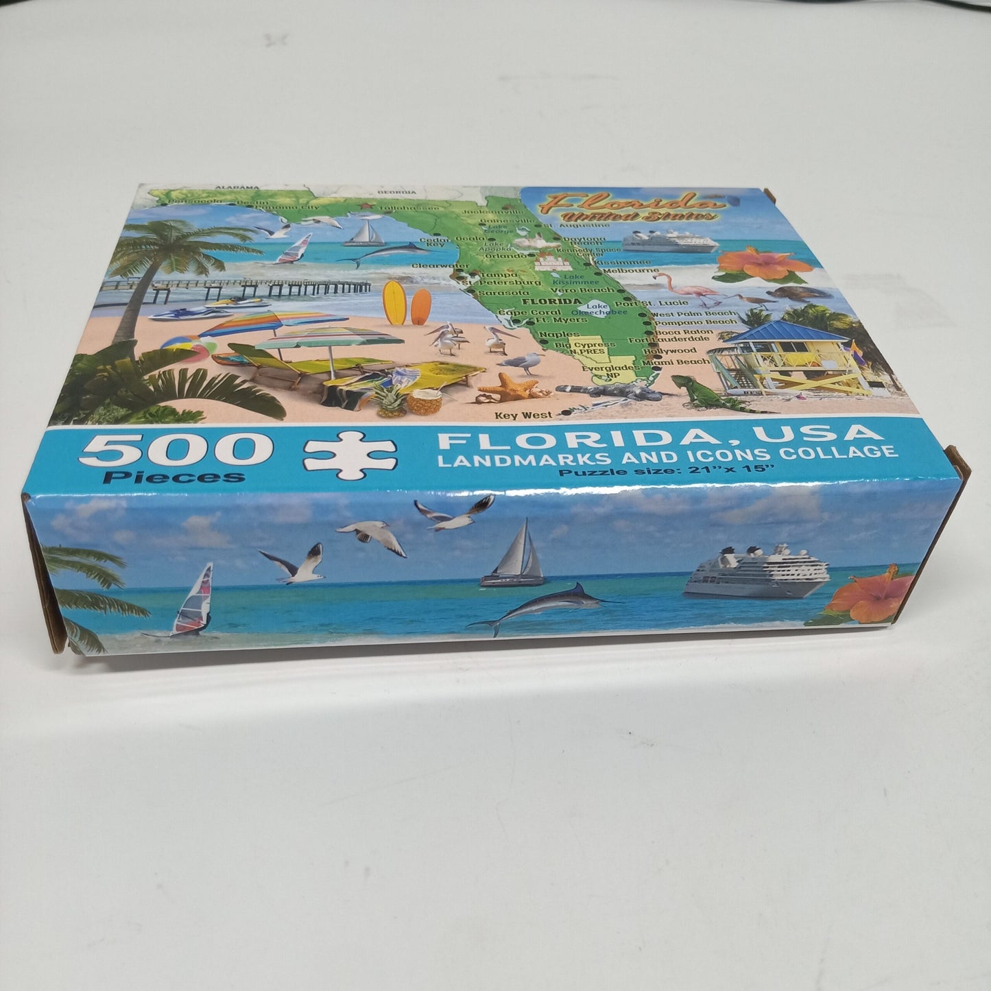 Florida Map Giant Game Puzzle 500 pcs