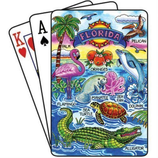 Florida Wildlife Scene Collectible Souvenir Playing Cards