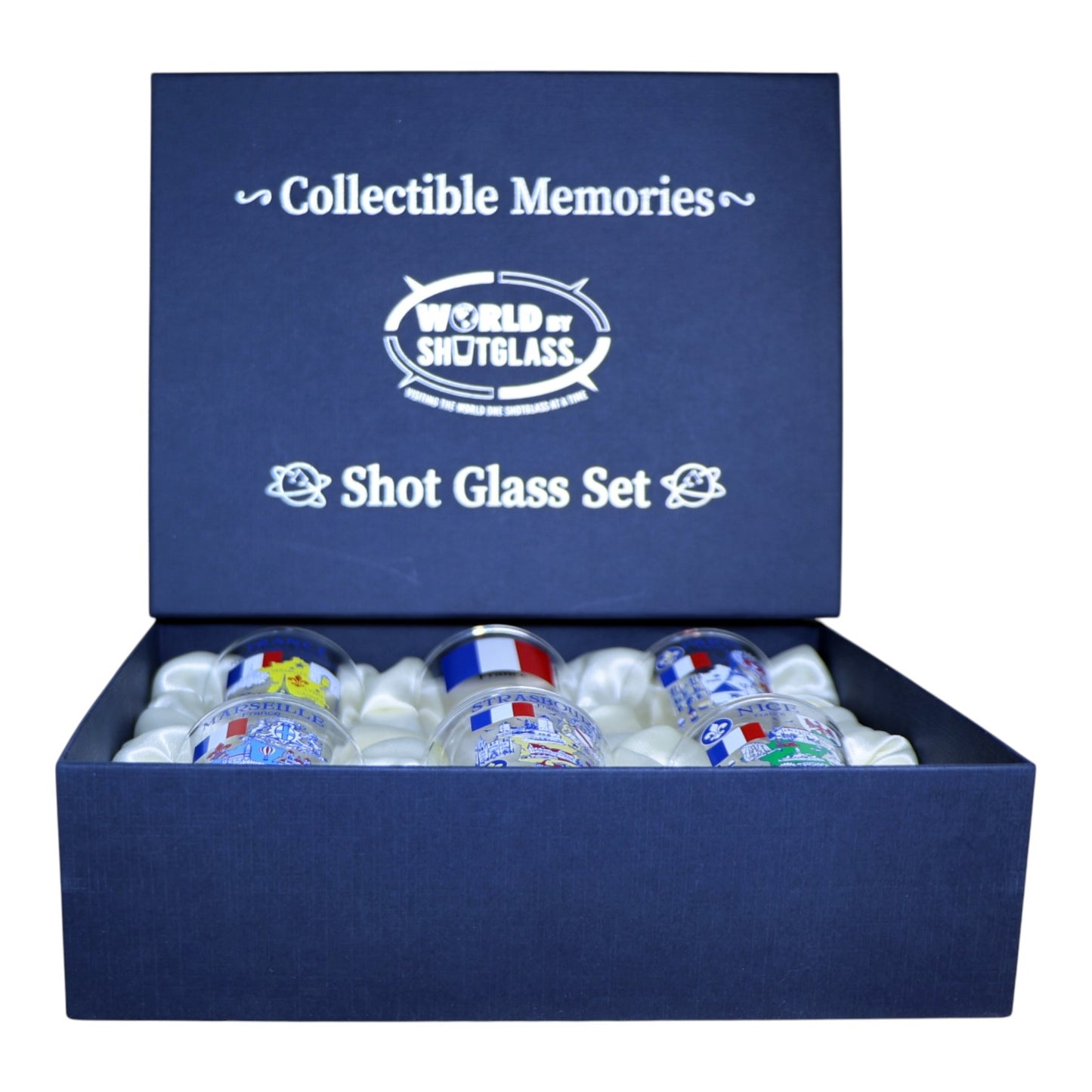 France Souvenir Boxed Shot Glass Set (Set of 6)