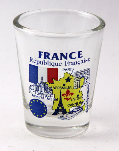 France Souvenir Boxed Shot Glass Set (Set of 2)