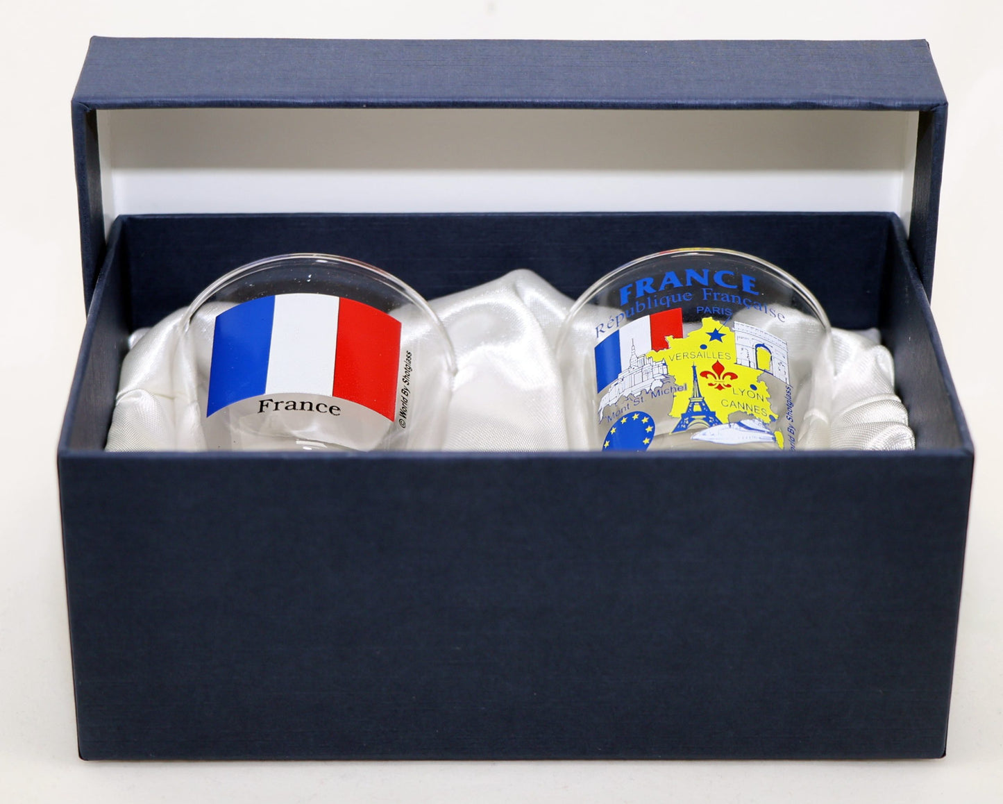 France Souvenir Boxed Shot Glass Set (Set of 2)