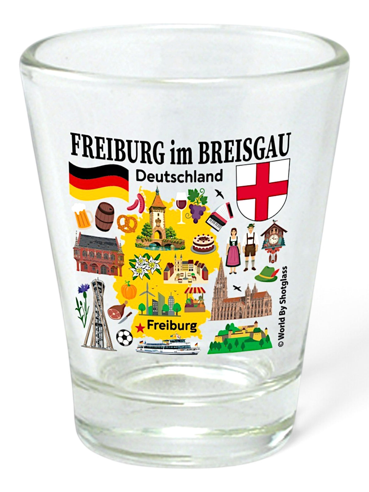 Freiburg im Breisgau Germany Great German Cities Collection Shot Glass