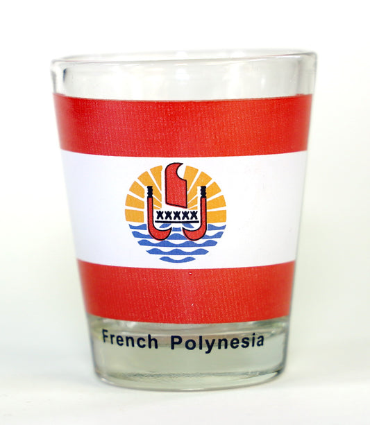 French Polynesia Flag Shot Glass