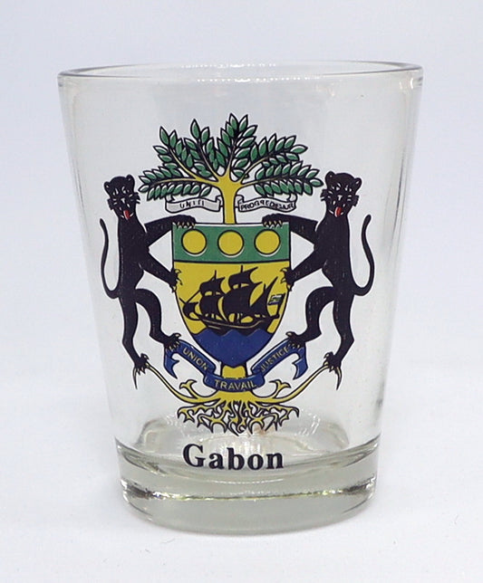 Gabon Coat Of Arms Shot Glass
