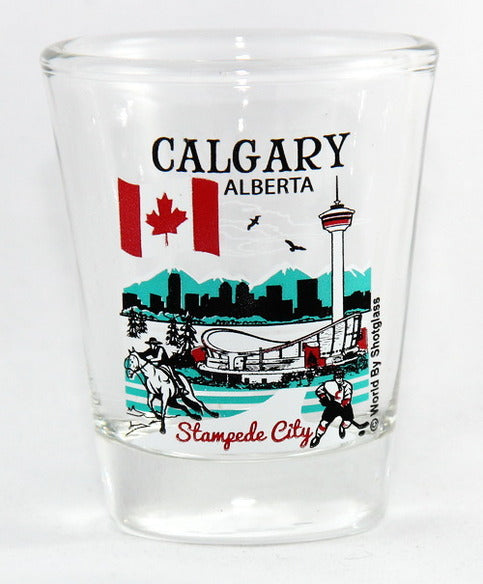 Calgary Alberta Canada Great Canadian Cities Collection Shot Glass