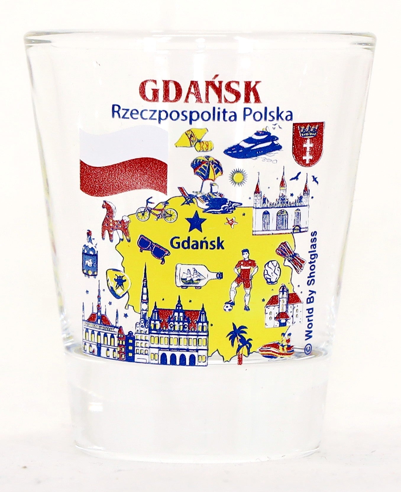 Poland Souvenir Boxed Shot Glass Set (Set of 6)