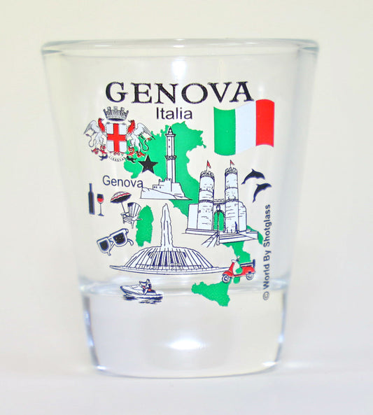 Genoa (Genova) Italy Great Italian Cities Collection Shot Glass
