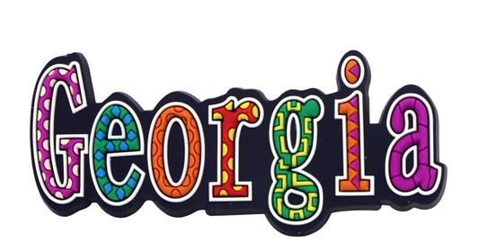 Georgia Festive Multicolor Letters Fridge Souvenir Magnet
