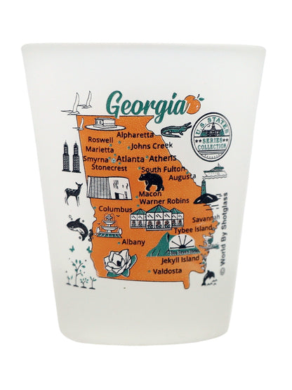 Georgia United States USA Souvenir Boxed Shot Glass Set (Set of 6)