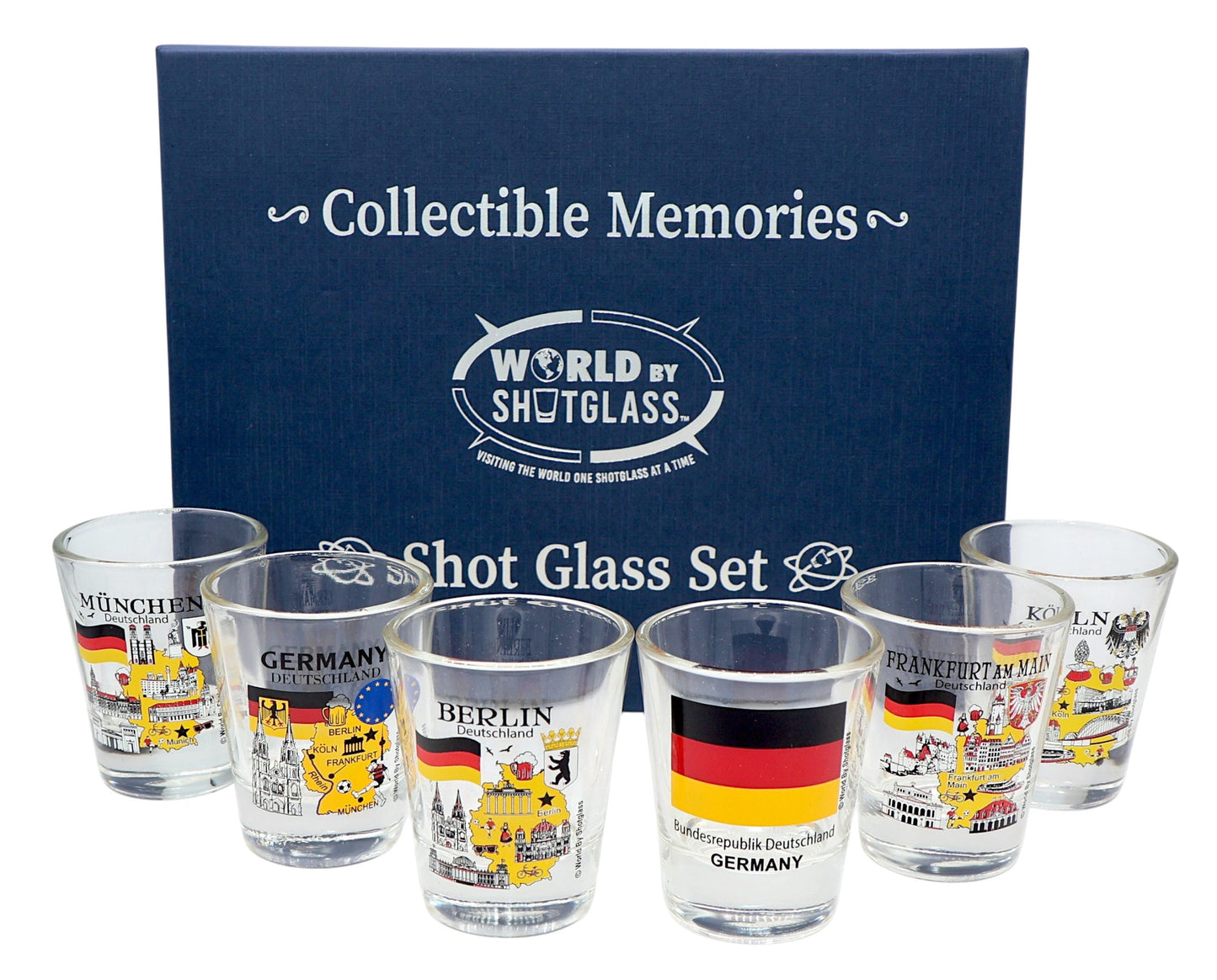 Germany Souvenir Boxed Shot Glass Set (Set of 6)