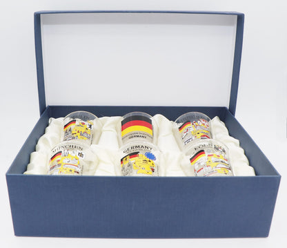 Germany Souvenir Boxed Shot Glass Set (Set of 6)