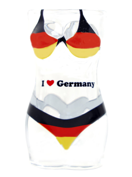 Germany Flag Full Body Bikini 3D Shot Glass