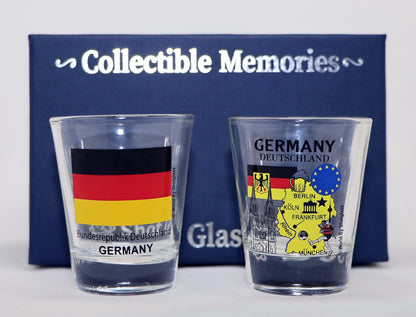 Germany Souvenir Boxed Shot Glass Set (Set of 2)