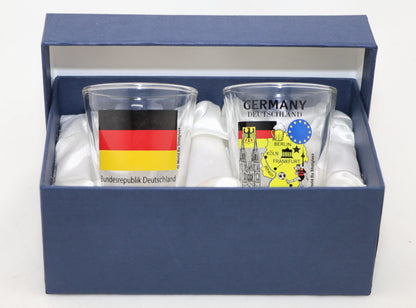 Germany Souvenir Boxed Shot Glass Set (Set of 2)