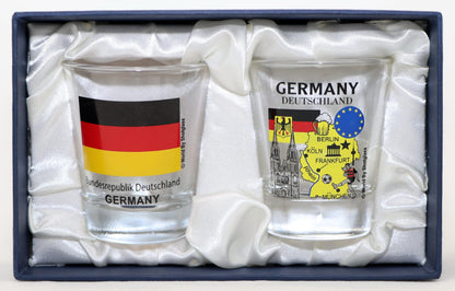 Germany Souvenir Boxed Shot Glass Set (Set of 2)