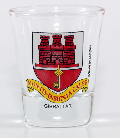 Gibraltar Coat Of Arms Shot Glass